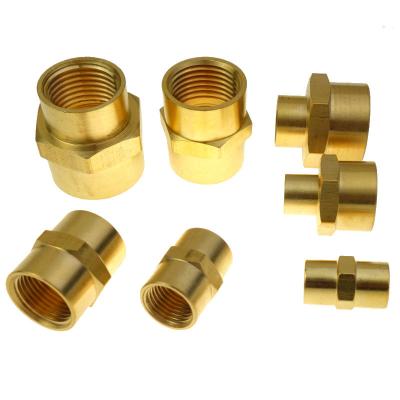 China Brass Female Brass Fitting Pipe Coupling 1/8