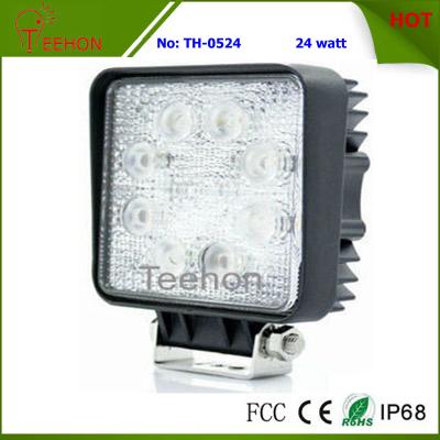 China 24W Square LED Working Light for 4WD Vehicle and Heavy-Duty Truck for sale