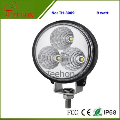 China 9W Round LED Working Light for Cars, SUV, Motorcycle and Bikes for sale