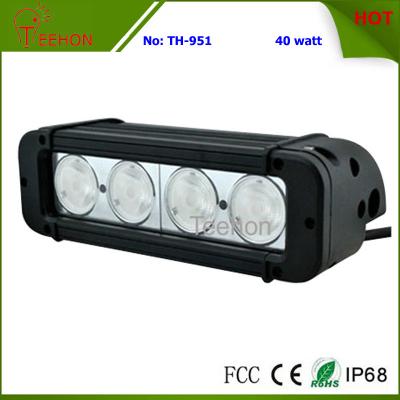 China 40 Watt 8 Inch Single-Row CREE LED Light Bar SXS Light bar for 4X4 off-Road Vehicles for sale