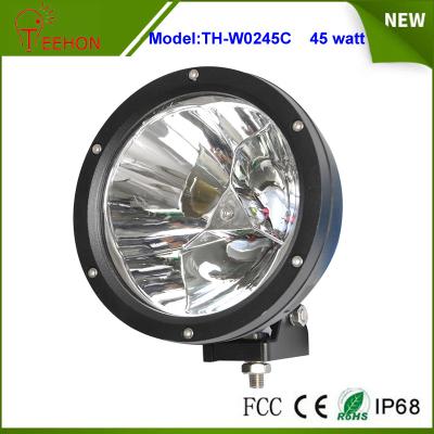 China 7 inch 45W Round LED Work Light in Spot Beam for Truck,Jeep,SUV, Offroad UTE 12V or 24V DC for sale