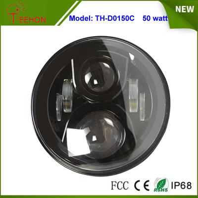 China 7 inch 50W LED Headlight with DRL High beam/low beam for Jeep Wrangle,Hummer, Camaro FJ for sale