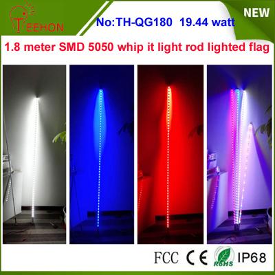 China 19.44w 7 inch Whip it light rod lighted flag for ATV, Camp Locator outside for sale