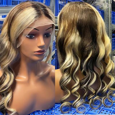 China Soft Straight Thick Virgin Human Hair Wigs Wholesale Lace Wig Vendors Brazilian Barely Shedding Wigs For Black Women for sale