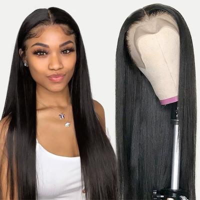 China 100% Human Hair Human Hair Lace Front Wigs Wholesale Brazilian Remy Frontal Swiss Lace Wigs Natural Human Hair Lace Front Wigs for sale