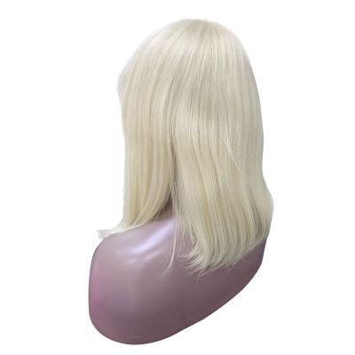 China Remy Hair Bob Wig Blonde Machine Made Short Straight 613 Bob Wigs 100% Human Hair Cuticle Aligned 100% Brazilian Virgin Remy Hair Wig for sale