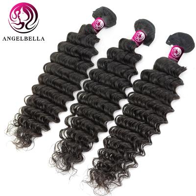 China Seller Mink Virgin Brazilian Hair Deep Wave Virgin Cuticle Aligned Hair Weave Bundle Bundles for sale