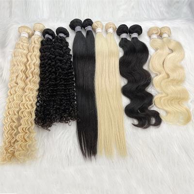 China Pure Original Natural Brazilian Hair Bundles Raw Virgin Hair 613 Cuticle Aligned Hair Weave Hair Extension for sale