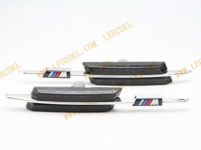 China Smoke With M logo LED Side Marker light Turn signal lamps for BMW E81/E82/E60/E61/E90/E91 for sale