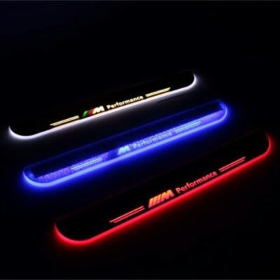 China LED moving door scuff for BMW F10 F18 LED moving door scuff light door sills plate light for sale