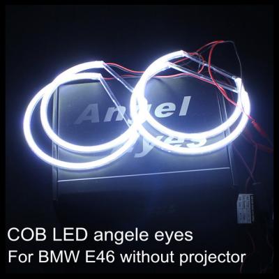 China COB LED angel eyes for BMW LED headlight ring LED halo ring for E46 non projector for sale