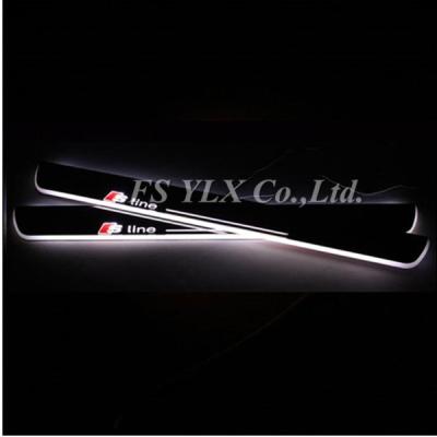 China For AUID LED moving door scuff light led door sill plate lights for AUDI A4L B9  A6L C7 A7 for sale