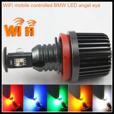 China Wifi control 32W RGB H8 LED angel eyes marker headlight for BMW E92 E60 E61 E63 E70 X5 E71 for sale