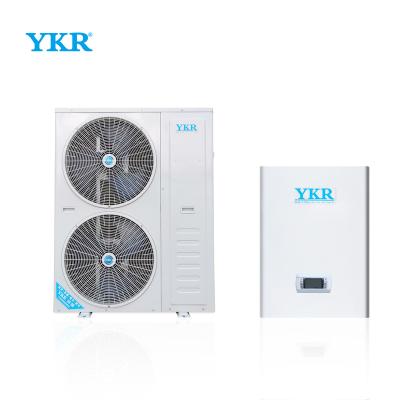 China Car floor heating/DHW split type inverter air source water heater heatpump thermal heatpump air to water heat pump with r32/r410a for sale