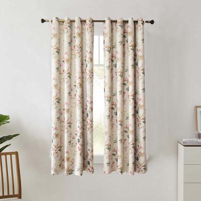 China Easy blackout China supplier eyelet cutains living room window curtains 2 panels curtain for living room for sale