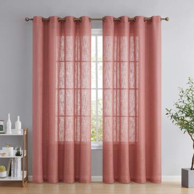 China Factory supply 100% sheer fashion home use light transmission curtain high quality princess with girl's room curtain for sale