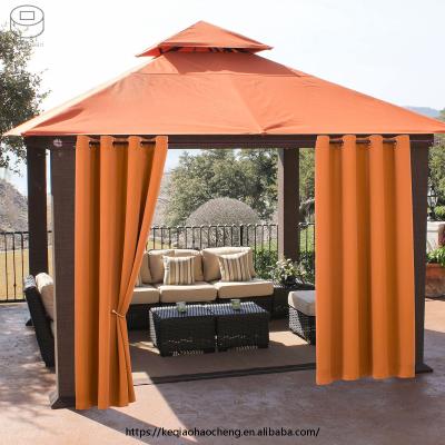 China Chinese factory wholesale blackout indoor and outdoor blackout curtain sunshade blackout curtain for gazebo and patio for sale