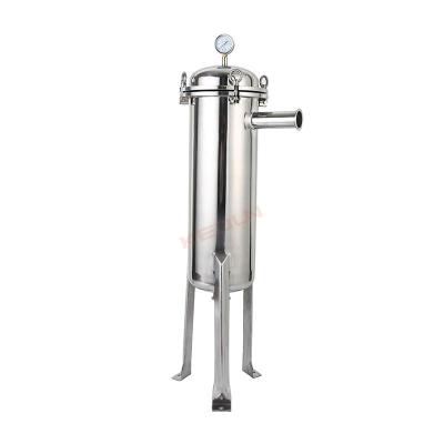 China High Quality And High Grade Side Filtration Industry Entrance Polishing Stainless Steel Bag Filter Housing for sale