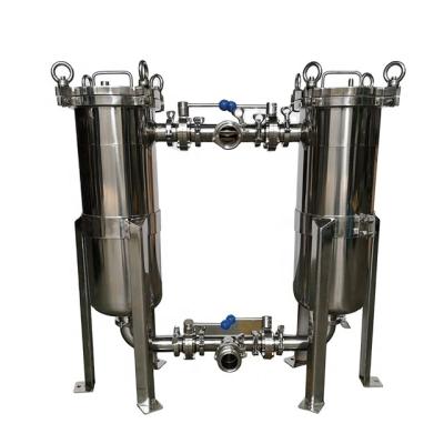 China Industrial Type Duplex Filter Sanitation Grade Filter Stainless Steel Water Filtration Barrel Filter for sale