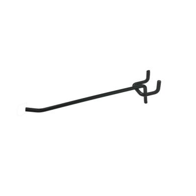 China Suitable for wholesale pegboard metal 12 inch black pegboard hooks for retail store for sale