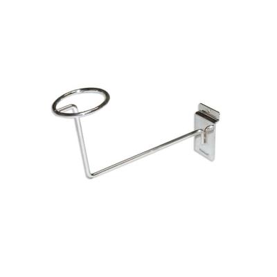 China Hang On Slatwall For Hat Display Chrome Metal Slatwall Hat Hook For Retail Store for sale