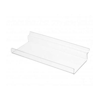 China Simple design wholesale clear slatwall acrylic shelf for retail store for sale