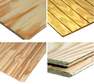 China Indoor T1-11 Grooved Pine Plywood for sale