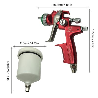 China Automotive Exterior Coating 600ML ET4000 Gravity Airbrush Sprayer Tool Hopper Gun Pneumatic Spray Gun For Car Paint for sale