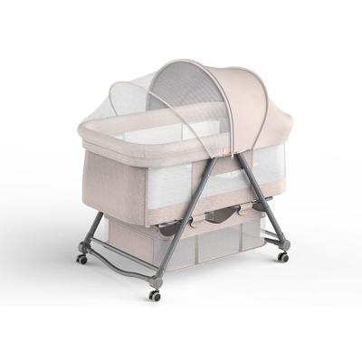 China Commode to carry the hot sale can be moved and has a folding function convenient to carry the baby bed 0-2 year old newborn for sale