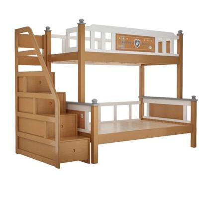 China Adjustable (Height) Customized Hot Sale Bedroom Furniture 1.2M/1.35M/1.5M Solid Wood Material Wooden Kids Bunk Beds for sale