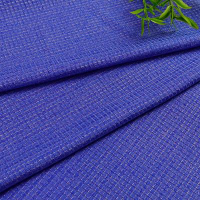 China Yongjiafa stretch stitch 22002 good quality sportswear fabric wholesale yarn 48%nylon 42%polyester 10%spandex mixed rib for sale