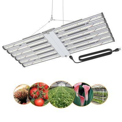 China RJ Controller lm301h 640w 800w 1200w Dimmable Full Spectrum Dimmable Dimmable LED or Knob Grow Light Hydroponic Samsung Indoor Led Grow Light Bar for sale