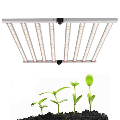 China Dimming Knob or By RJ Controller Top Sale LED Grow Lights 8 Bar 800W Full Spectrum lm301b Commercial Dimmable Veg Flower LED Grow Lights Kits for sale