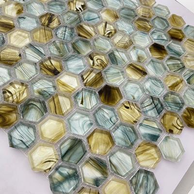 China Wholesale Foshan Pieces Glass Mosaic Flooring for sale