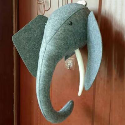 China Minimalist Wooden 3d Horse Christmas / Easter Home Hotel Decoration Wall Animal Head for sale