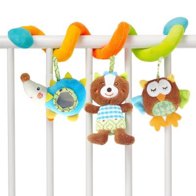 China 2021 New Toy Baby Musical Bed Hanging Rattle Pram Spiral Safety Animal Soft Toy Style Child Bell Bottoms Bed Hanging for sale