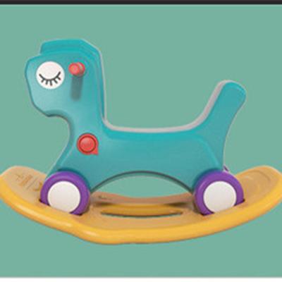 China Hot Sale Wholesale Funny Pony Kids Indoor Plastic Rocking Horse For Baby Infant Toys for sale