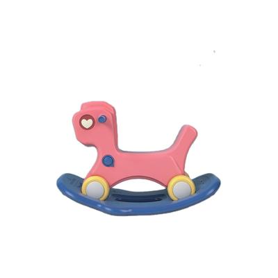 China Big Purpose Baby Indoor Wooden Horse Funny Toy Small Rocking Horse Riding Horse Plastic Toy for sale