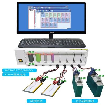 China 8 Channel Battery Cell Grading Machine For Coin Cell Pouch Cell Cylindrical Battery for sale