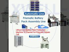 Lithium Ion Battery Pack Production Machine 13 Channel For Prismatic Square Cell