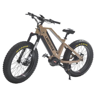 China Purchase high quality aluminum alloy fat tire outdoor electric bicycles with dual 48V 15Ah batteries and 1000W power for mountain ebiking for sale