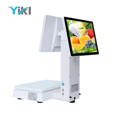 China SDK Digital Weight Scale Cash Register POS System Touch Screen All in One Electronic Weighing Scale with Printer FOB Reference Price for sale