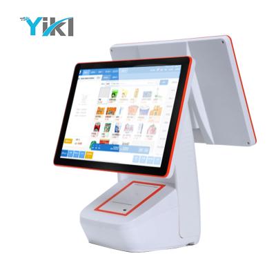 China Home screen touch you can choose to touch both screen cash register machine pos /pos terminal with 58mm thermal printer 15.6inchcash register ODM system, high customization for sale