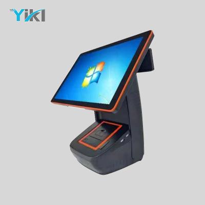 China Home screen touch you can choose to touch both screen cash register machine pos /pos terminal with 58mm thermal printer 15.6inchcash register ODM system, high customization for sale