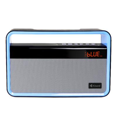 China 2000mAh Kisonli Call Visual LCD Screen High Quality Display Loudspeaker Portable Wireless Outdoor Blue Tooth Speaker for sale