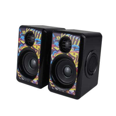 China No AUX speaker. 2.0 Gaming USB Subwoofer Outdoor Portable Home Stereo Speaker Box Camouflage Speakers for sale