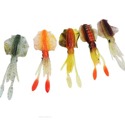 China JKKOOD New Arrival PVC Plastic Luminous Squid Soft Lure Small Bait 2g 6.5cm Octopus Soft Plastic Lure for sale