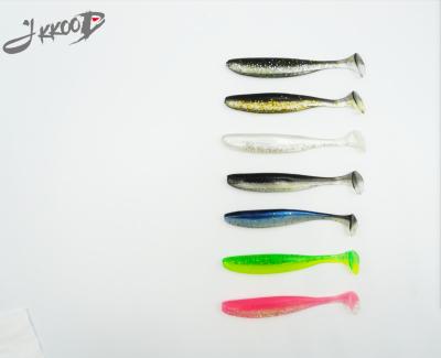 China JKKOOD Hot Selling Rubber Fish Baits Tee Tail 7.5cm 2.5g Seawater Freshwater Fishing Lure Soft Lure for sale