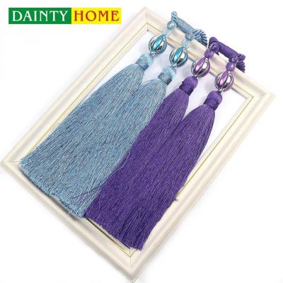 China Minimalist Home Textile Double Curtain Tassel Tiebacks, Curtain Tassel Lace Fringe, Decorative Curtain Tassel for sale