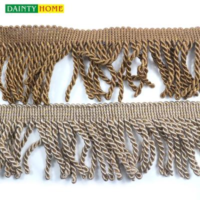 China Wholesale Cheap More Colors Rope Bullion Gold Silk Fringe For Curtain/Sofa/HomeTextile for sale